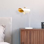 Opviq Sivani - MR - 844 Lámpara de Mesa Blanco y Dorado